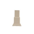 LMT 1254-ALMOND 2 Piece Foot Block Kit For Vinyl Railing - Almond