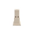 LMT 1254-ALMOND 2 Piece Foot Block Kit For Vinyl Railing - Almond