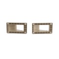LMT 1276-ALMOND 2" x 3 1/2" Stair Rail Handrail Vinyl Bracket Kit For Vinyl Railing - Almond 