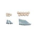 LMT 1276-ALMOND 2" x 3 1/2" Stair Rail Handrail Vinyl Bracket Kit For Vinyl Railing - Almond 