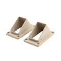 LMT 1276-ALMOND 2" x 3 1/2" Stair Rail Handrail Vinyl Bracket Kit For Vinyl Railing - Almond 