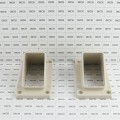 LMT 1276-ALMOND 2" x 3 1/2" Stair Rail Handrail Vinyl Bracket Kit For Vinyl Railing - Almond 