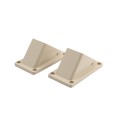 LMT 1276-ALMOND 2" x 3 1/2" Stair Rail Handrail Vinyl Bracket Kit For Vinyl Railing - Almond 