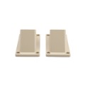 LMT 1276-ALMOND 2" x 3 1/2" Stair Rail Handrail Vinyl Bracket Kit For Vinyl Railing - Almond 