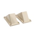 LMT 1276-ALMOND 2" x 3 1/2" Stair Rail Handrail Vinyl Bracket Kit For Vinyl Railing - Almond 