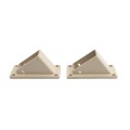 LMT 1276-ALMOND 2" x 3 1/2" Stair Rail Handrail Vinyl Bracket Kit For Vinyl Railing - Almond 