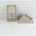 LMT 1276-KHAKI 2" x 3 1/2" Stair Rail Handrail Vinyl Bracket Kit For Vinyl Railing - Khaki