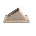 LMT 1276-KHAKI 2" x 3 1/2" Stair Rail Handrail Vinyl Bracket Kit For Vinyl Railing - Khaki
