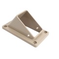LMT 1276-KHAKI 2" x 3 1/2" Stair Rail Handrail Vinyl Bracket Kit For Vinyl Railing - Khaki
