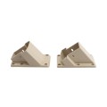 LMT 1277-ALMOND T-Rail Stair Handrail Vinyl Bracket Kit For Vinyl Railing - Almond