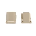 LMT 1277-ALMOND T-Rail Stair Handrail Vinyl Bracket Kit For Vinyl Railing - Almond