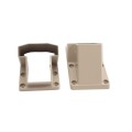 LMT 1277-KHAKI T-Rail Stair Handrail Vinyl Bracket Kit For Vinyl Railing - Khaki