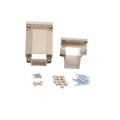 LMT 1277-KHAKI T-Rail Stair Handrail Vinyl Bracket Kit For Vinyl Railing - Khaki