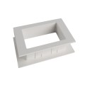 LMT 1296-WHITE Diamond Window Decorative Insert - White (GeneralUse)