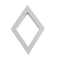 LMT 1296-WHITE Diamond Window Decorative Insert - White (GeneralUse)
