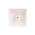 LMT 1349W 5" x 5" Teardrop Vinyl Post Cap - White