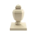 LMT 1351NA 5" x 5" Sq. Coachman Vinyl Post Cap - Almond