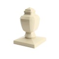 LMT 1351NA 5" x 5" Sq. Coachman Vinyl Post Cap - Almond