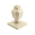 LMT 1351NA 5" x 5" Sq. Coachman Vinyl Post Cap - Almond