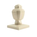 LMT 1351NA 5" x 5" Sq. Coachman Vinyl Post Cap - Almond
