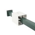 LMT Blu-Mount Angle Wizard 5" Sq. x 36" Heavy-Duty Surface Mount IBC-Compliant Post Mount for Vinyl Railing Posts With PVC Top Leveling Guide - 1366G