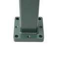 LMT Blu-Mount 5" Sq. x 42" Heavy-Duty Surface Mount IBC-Compliant Structural Post Mount For Vinyl Railing Posts With PVC Alignment Guides