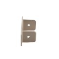LMT 1374-KHAKI 2" Squar Vinyl Rail Pergola Rafter Cleat Clip - Khaki (EndCaps)