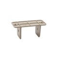 LMT 1374-KHAKI 2" Squar Vinyl Rail Pergola Rafter Cleat Clip - Khaki (EndCaps)