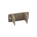 LMT 1374-KHAKI 2" Squar Vinyl Rail Pergola Rafter Cleat Clip - Khaki (EndCaps)