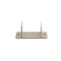 LMT 1374-KHAKI 2" Squar Vinyl Rail Pergola Rafter Cleat Clip - Khaki (EndCaps)