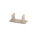LMT 1374-KHAKI 2" Squar Vinyl Rail Pergola Rafter Cleat Clip - Khaki (EndCaps)