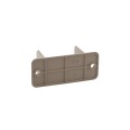 LMT 1374-KHAKI 2" Squar Vinyl Rail Pergola Rafter Cleat Clip - Khaki (EndCaps)