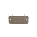 LMT 1374-KHAKI 2" Squar Vinyl Rail Pergola Rafter Cleat Clip - Khaki (EndCaps)