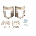 LMT 1387-KHAKI 45 Degree T-Rail Handrail Vinyl Bracket Kit For Vinyl Railing - Khaki