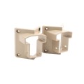 LMT 1387-KHAKI 45 Degree T-Rail Handrail Vinyl Bracket Kit For Vinyl Railing - Khaki