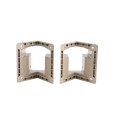 LMT 1387-KHAKI 45 Degree T-Rail Handrail Vinyl Bracket Kit For Vinyl Railing - Khaki