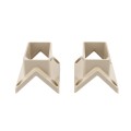 LMT 1388-ALMOND 2" x 3 1/2" 45 Degree Handrail Vinyl Bracket Kit - Almond 
