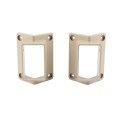 LMT 1388-ALMOND 2" x 3 1/2" 45 Degree Handrail Vinyl Bracket Kit - Almond 