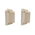 LMT 1388-ALMOND 2" x 3 1/2" 45 Degree Handrail Vinyl Bracket Kit - Almond 