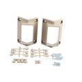 LMT 1388-KHAKI 2" x 3 1/2" 45 Degree Handrail Vinyl Bracket Kit - Khaki