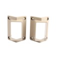 LMT 1388-KHAKI 2" x 3 1/2" 45 Degree Handrail Vinyl Bracket Kit - Khaki
