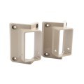LMT 1388-KHAKI 2" x 3 1/2" 45 Degree Handrail Vinyl Bracket Kit - Khaki