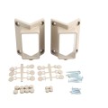 LMT 1388-KHAKI 2" x 3 1/2" 45 Degree Handrail Vinyl Bracket Kit - Khaki