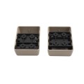 LMT 1393-KHAKI 2" x 3 1/2" Covered Handrail Bracket Kit For Vinyl Railing (2 Piece) - Khaki