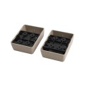 LMT 1393-KHAKI 2" x 3 1/2" Covered Handrail Bracket Kit For Vinyl Railing (2 Piece) - Khaki