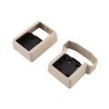 LMT 1394-ALMOND T-Rail Covered Handrail Bracket Kit For Vinyl Railing (2 Piece) - Almond