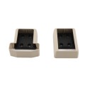 LMT 1394-ALMOND T-Rail Covered Handrail Bracket Kit For Vinyl Railing (2 Piece) - Almond