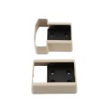 LMT 1394-ALMOND T-Rail Covered Handrail Bracket Kit For Vinyl Railing (2 Piece) - Almond