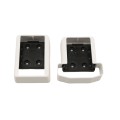 LMT 1394-WHITE T-Rail Covered Handrail Bracket Kit For Vinyl Railing (2 Piece) - White