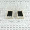 LMT 1395-ALMOND 2" x 3 1/2" Covered Handrail Bracket Kit For Vinyl Railing (2 Piece) - Almond